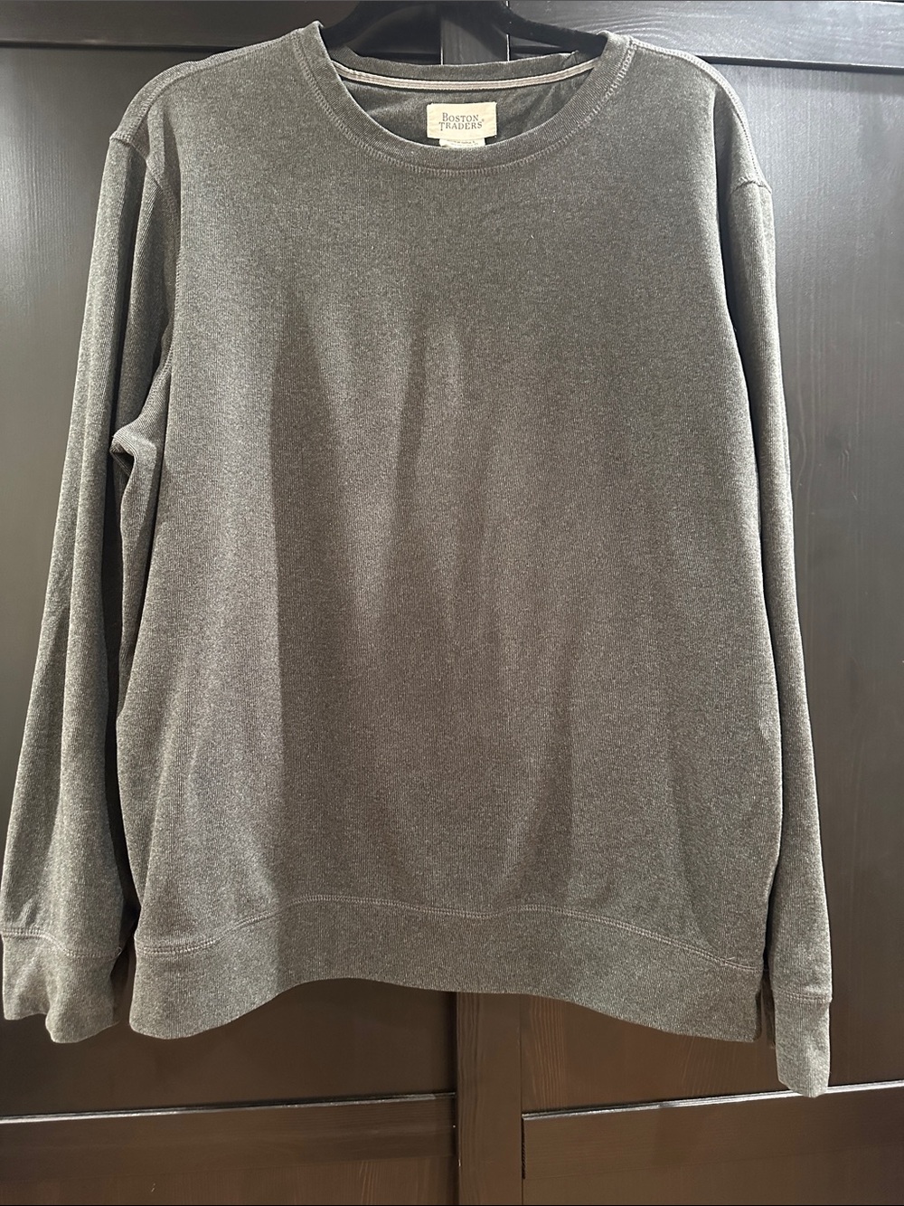 Boston Traders Men's Crewneck Sweater — Charcoal
